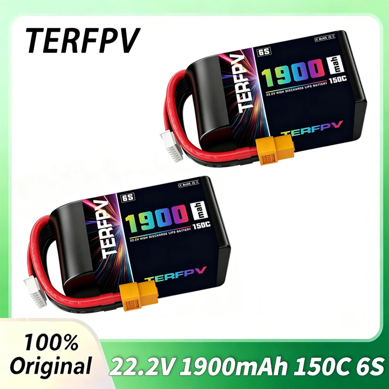 Drone Battery Plate - 1/2Pcs TERFPV Lipo 6S 1900mAh Battery
