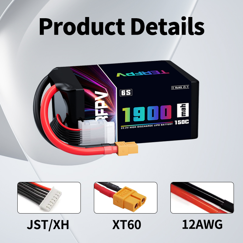 1/2Pcs TERFPV Lipo 6S 1900mAh  - Drone Battery Plate review and price