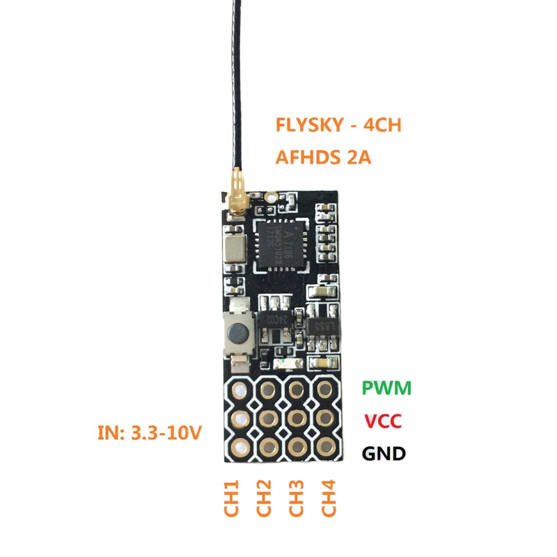 Flysky FS2A Mini Receiver 4CH  - Drone Battery Plate review and price